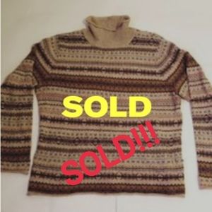 SOLD ! Vintage Mock Neck Sweater